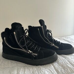Giuseppe Zanotti Maylondon Sherling High Top Sneakers